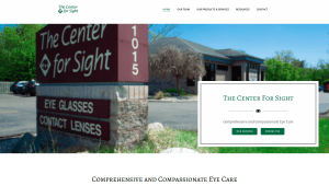 Eye care center building exterior