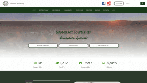 Somerset Township official website layout