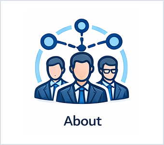 About Computer Ties icon showing people connected around the company